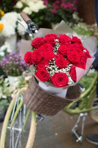 porta nova red naomi bouquet from venus flowers London 4