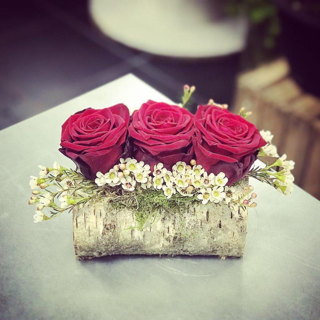 mon-fleuriste Porta Nova Red Naomi valentines red roses