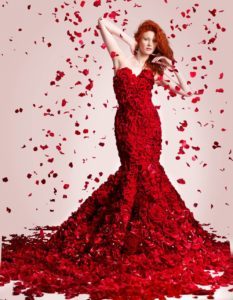 Stunning Porta Nova Red Naomi dress by Joe Massie