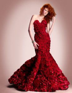 Stunning Porta Nova Red Naomi dress by Joe Massie