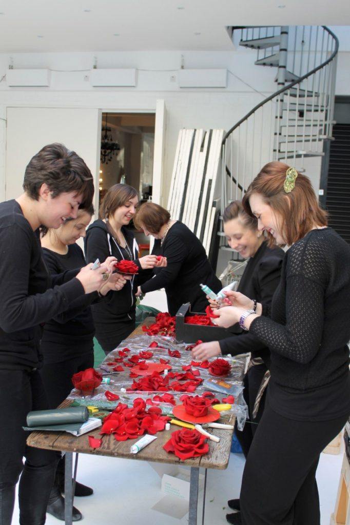 porta nova red naomi fashion dress making of joe massie