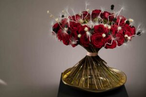 Exquisite Easter Floral Designs With Porta Nova Red Naomi roses by Roman Fedorovich