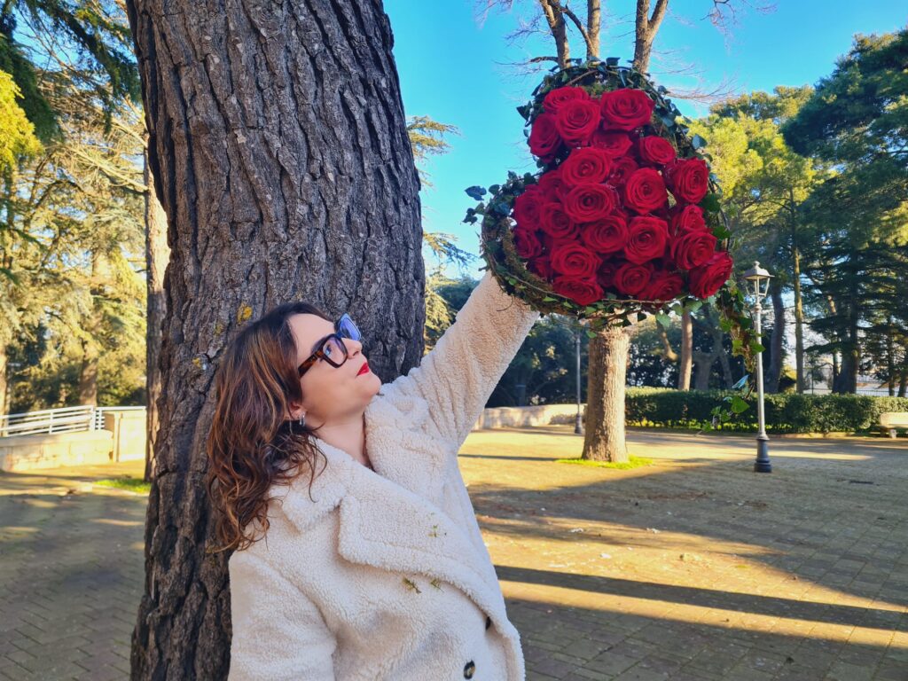 Valentine’s Day, with Red Naomi Futura roses